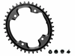 Absolute Black Plateau Cyclocross Oval Narrow Wide 110 Mm 4 Trous Noir 2022