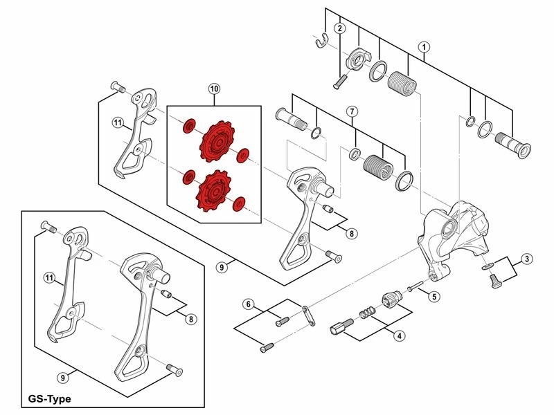 Shimano Galets De Dérailleur 11 Vitesses Pour Ultegra R8000 4 Shimano Galets De Dérailleur 11 Vitesses Pour Ultegra R8000 – Image 2