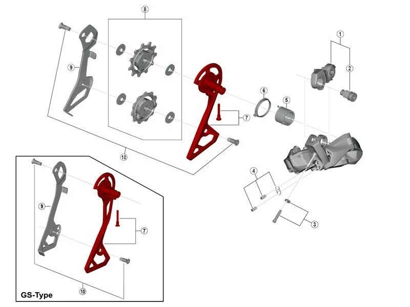Shimano Chape Externe Pour Dérailleur Ultegra Di2 R8050 3 Shimano Chape Externe Pour Dérailleur Ultegra Di2 R8050