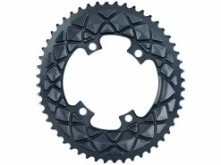 Absolute Black Plateau Ovale Premium - 4 Trous 110 Mm (Shimano Asymétrique) - Gris 2022