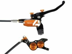 Hope Frein à Disque Arrière Tech 4 V4 Noir / Orange 2023 -Vélo Électrique Soldes 432607
